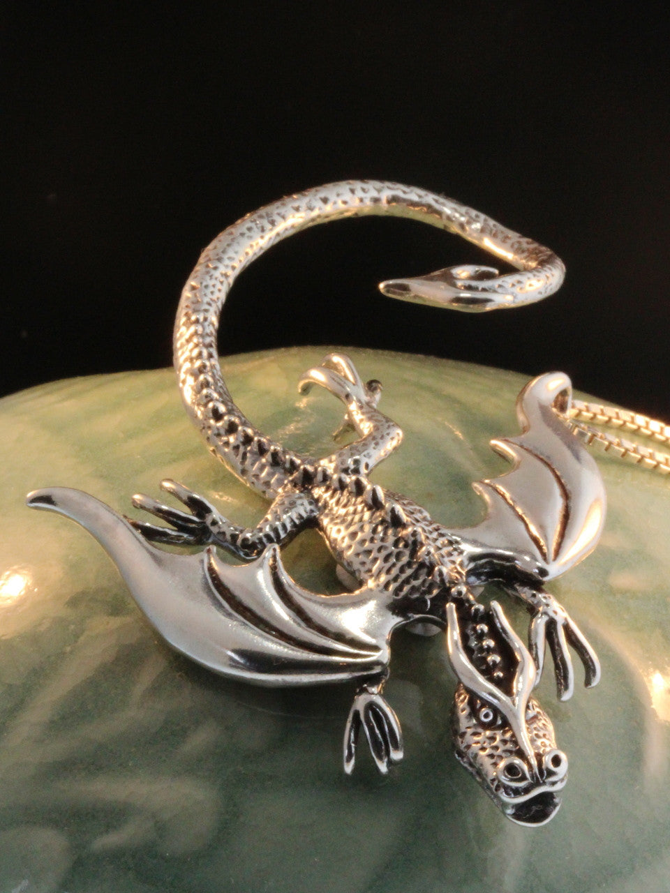 Balerion Dragon Pendant - Silver