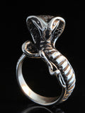 Cobra Snake Ring - Sterling Silver