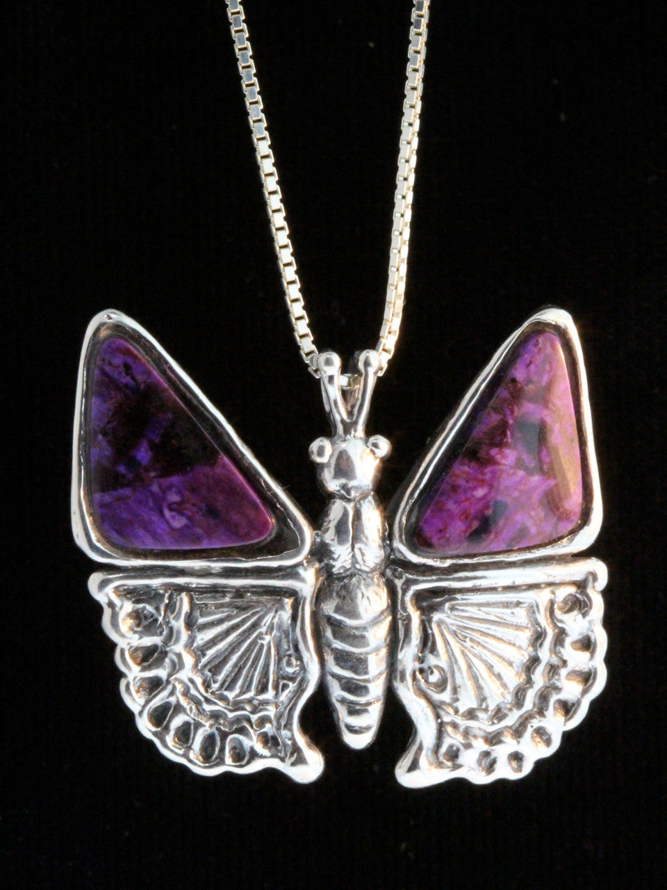 Small Jeweled Butterfly with Purple Lace Agate Wings
