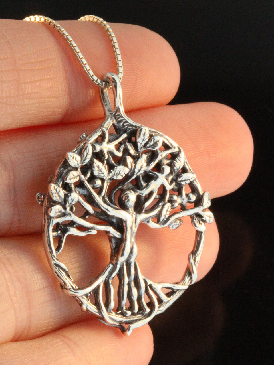 Circle of Life Tree Pendant - Silver