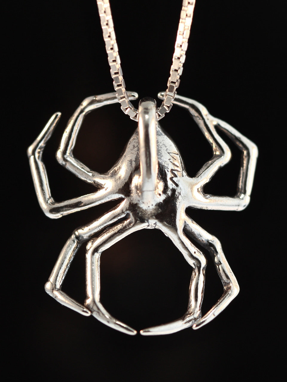 Sterling Silver Large Spider Pendant