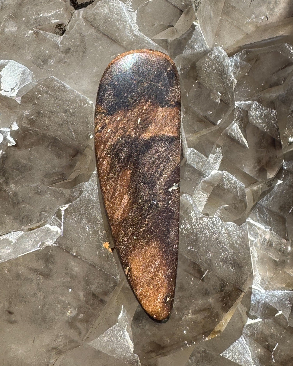 Back side of Paradise Lost - Australian Boulder Opal - 14.10 carats
