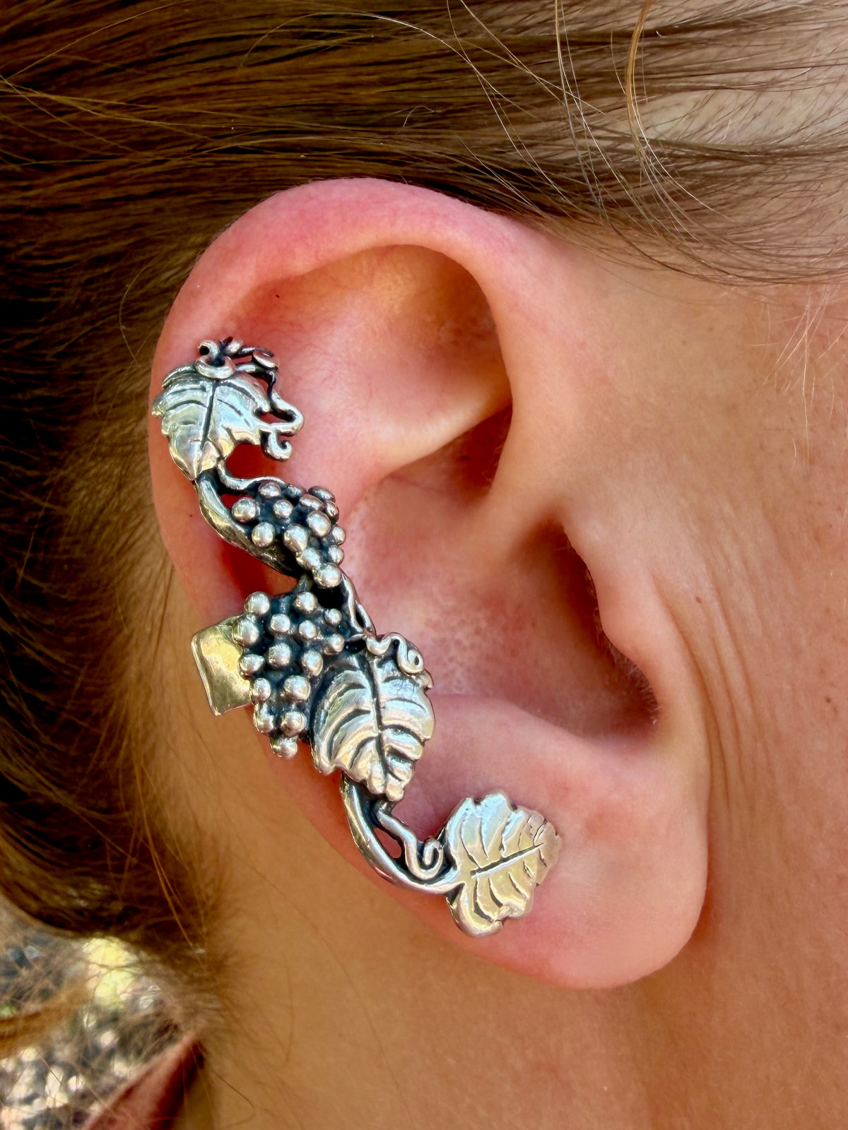 Grapevine Ear Cuff - Sterling Silver