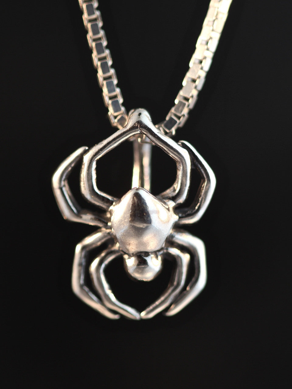 Small Spider Charm in Sterling Silver