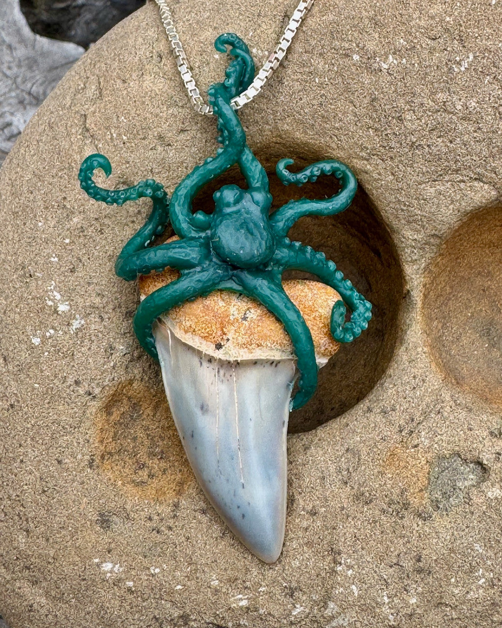 Original Wax for the Octopus Shark Tooth Pendant