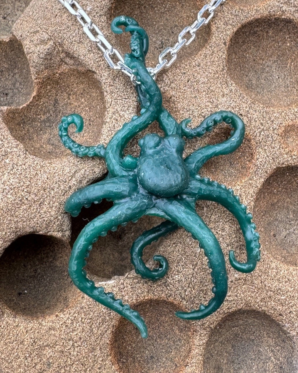 Original Wax carving for Riptide Octopus Pendant