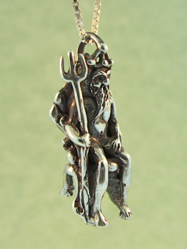 Poseidon Charm Silver
