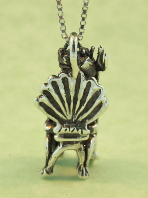 Poseidon Charm Silver