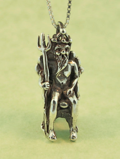 Poseidon Charm Silver