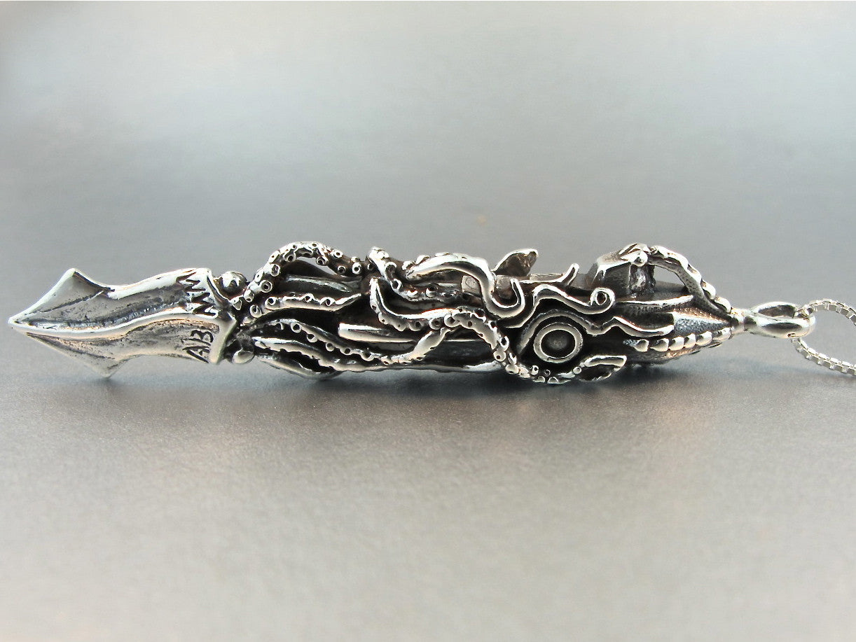 The Attack of the Nautilus Submarine Pendant - Silver