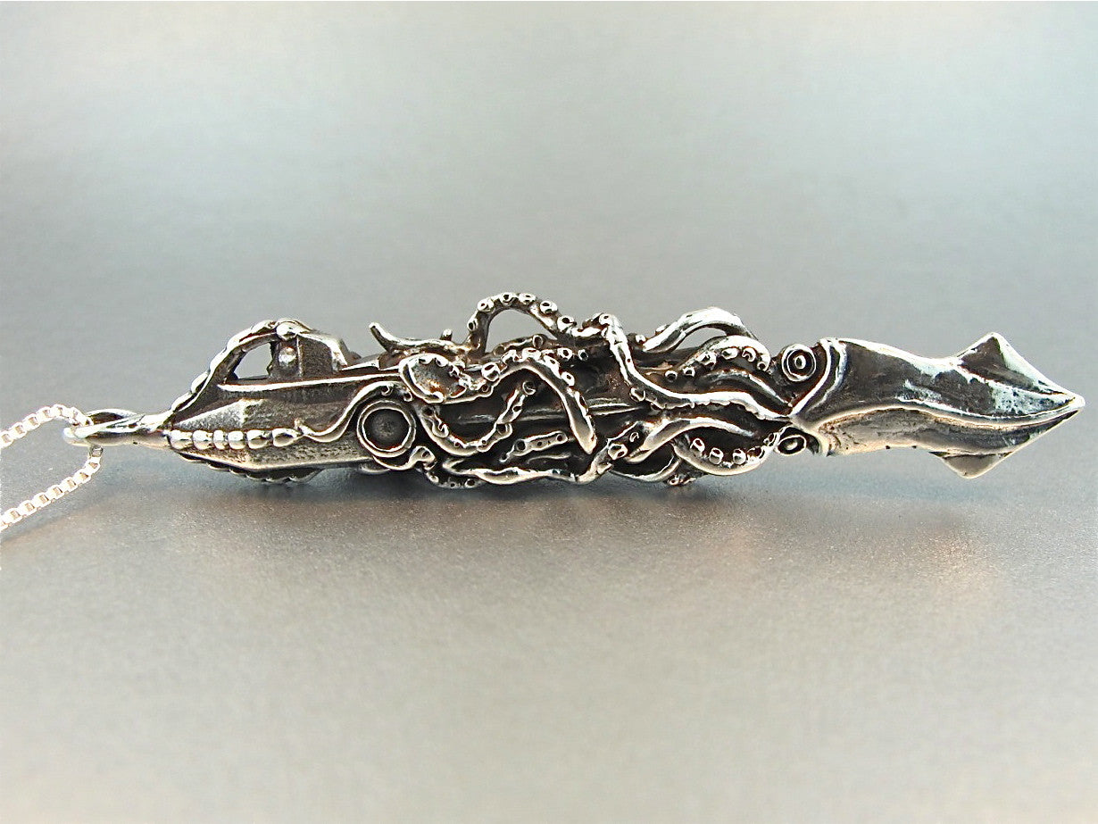 The Attack of the Nautilus Submarine Pendant - Silver