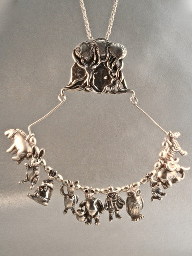 Classic Winnie the Pooh Charm Holder Collection - Silver