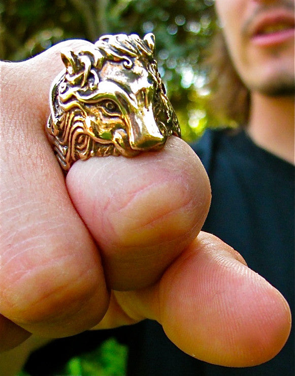 Lion Ring - Bronze