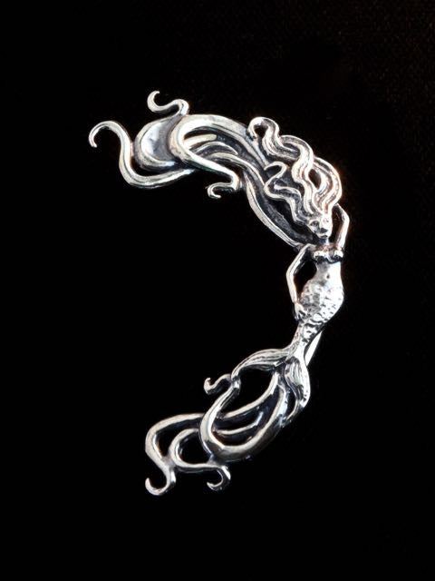 Mermaid Ear Wrap - Silver