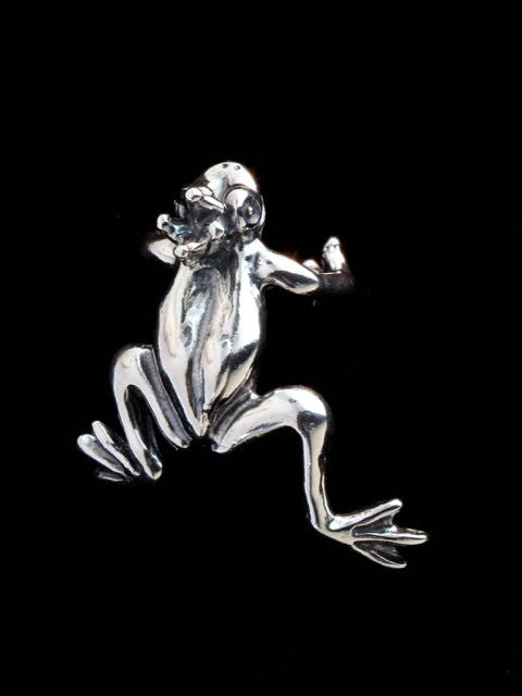 Enchanted Frog Ear Climber Cuff - Silver