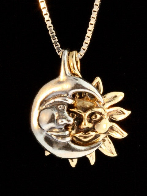 Eclipse Pendant in Gold and Silver