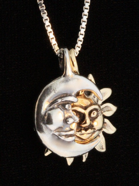 Eclipse Pendant in Gold and Silver