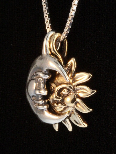 Eclipse Pendant in Gold and Silver
