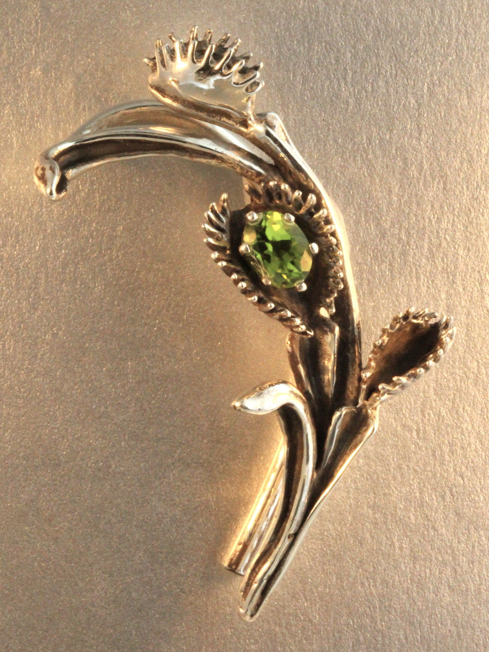 Venus Flytrap Ear Wrap with Peridot