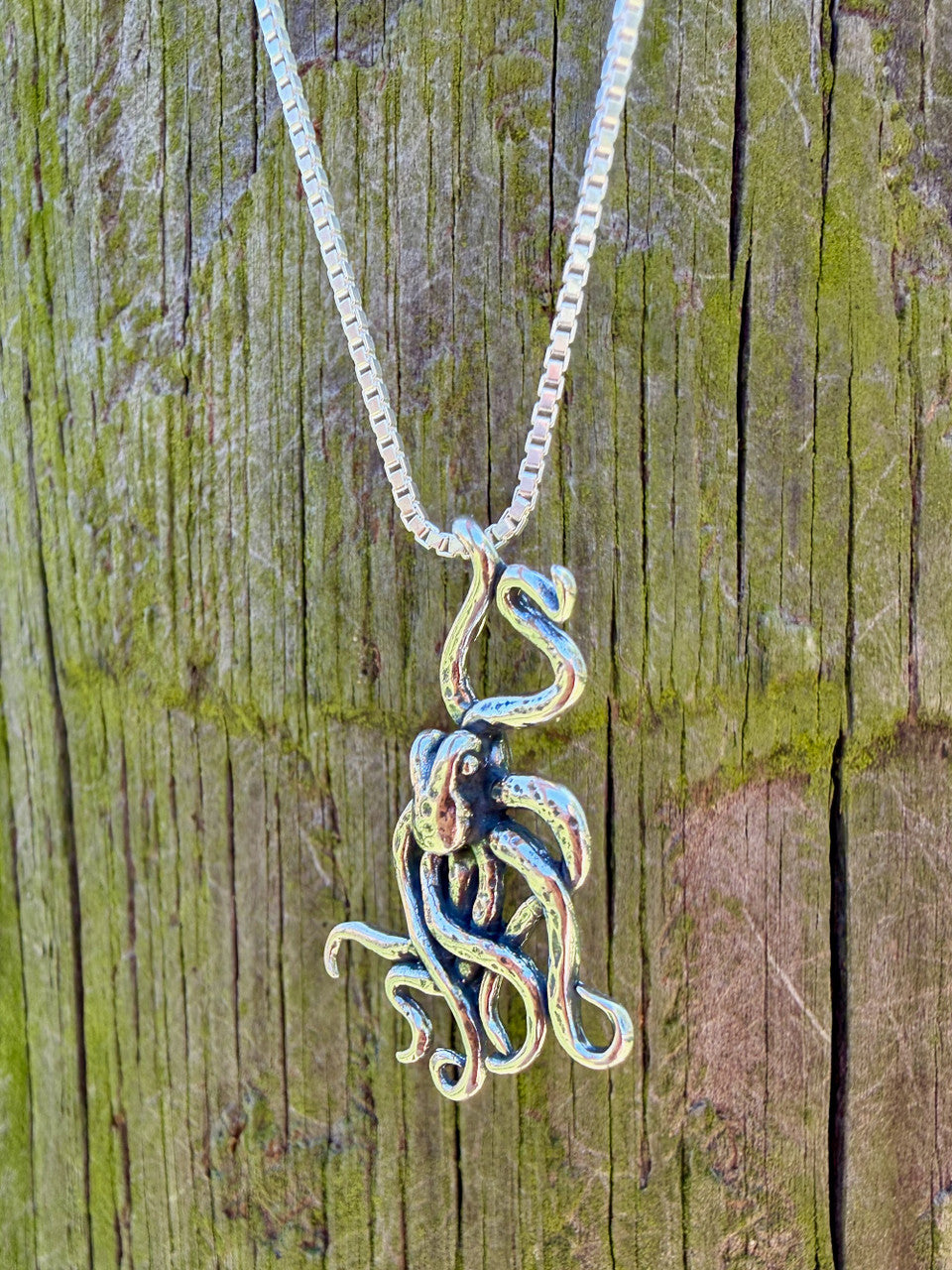 Octopus Charm - Silver