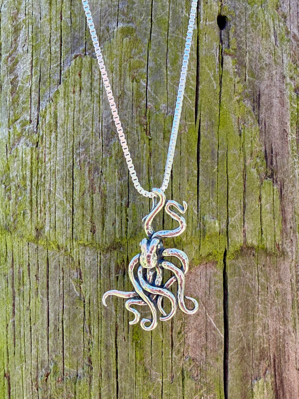 Octopus Charm - Silver