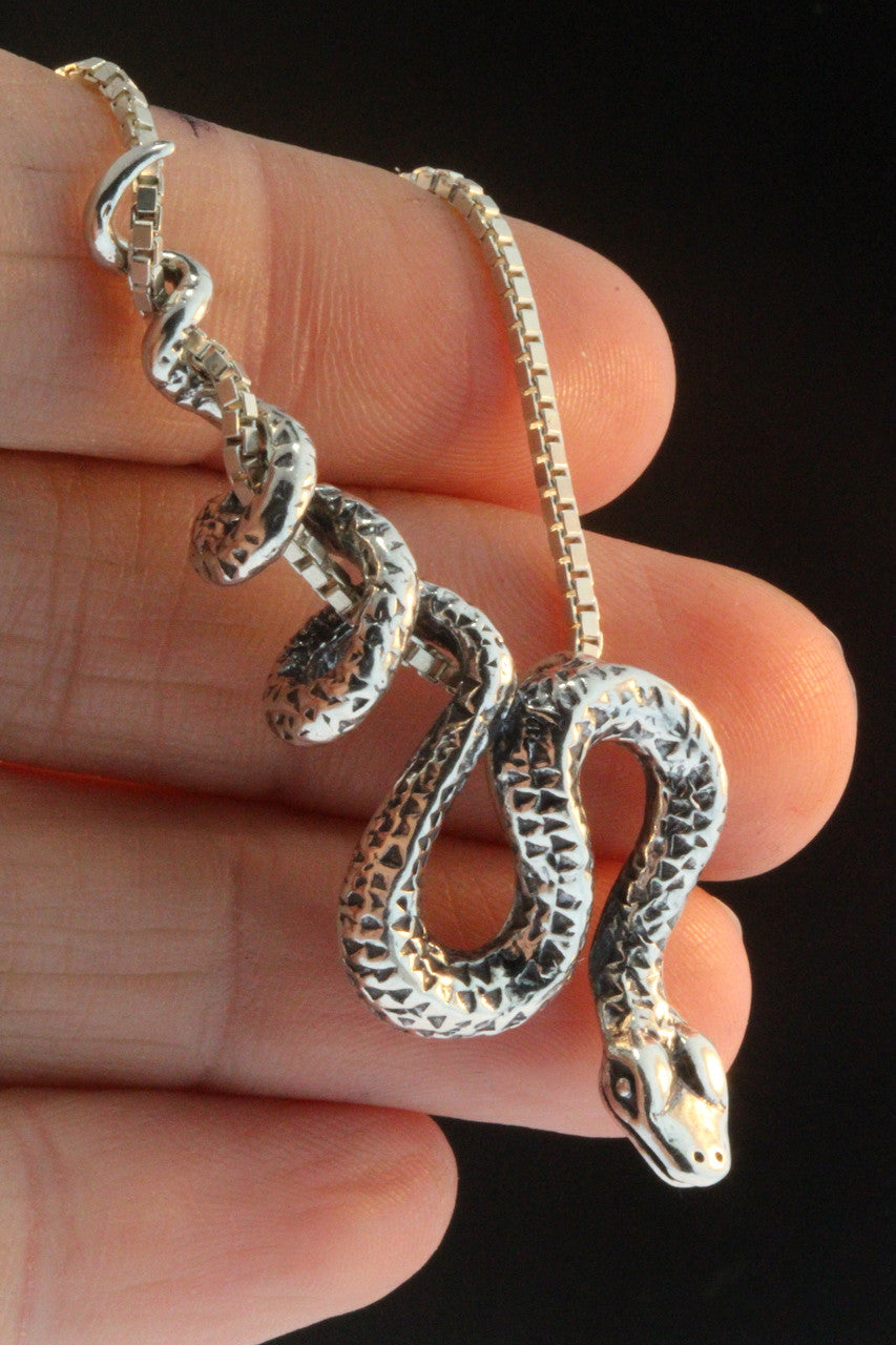 Python Pendant - Silver