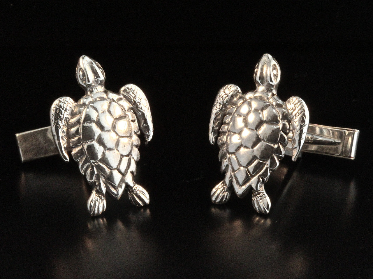 Sea Turtle Cufflinks - Silver