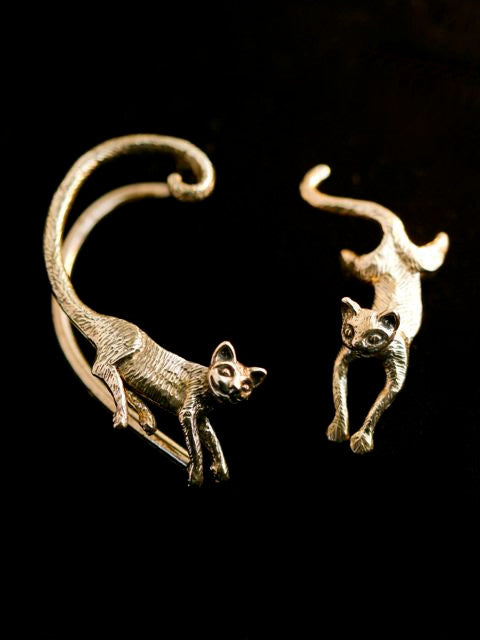 Cat's Meow Ear Wrap and Cat Ear Cuff Combo