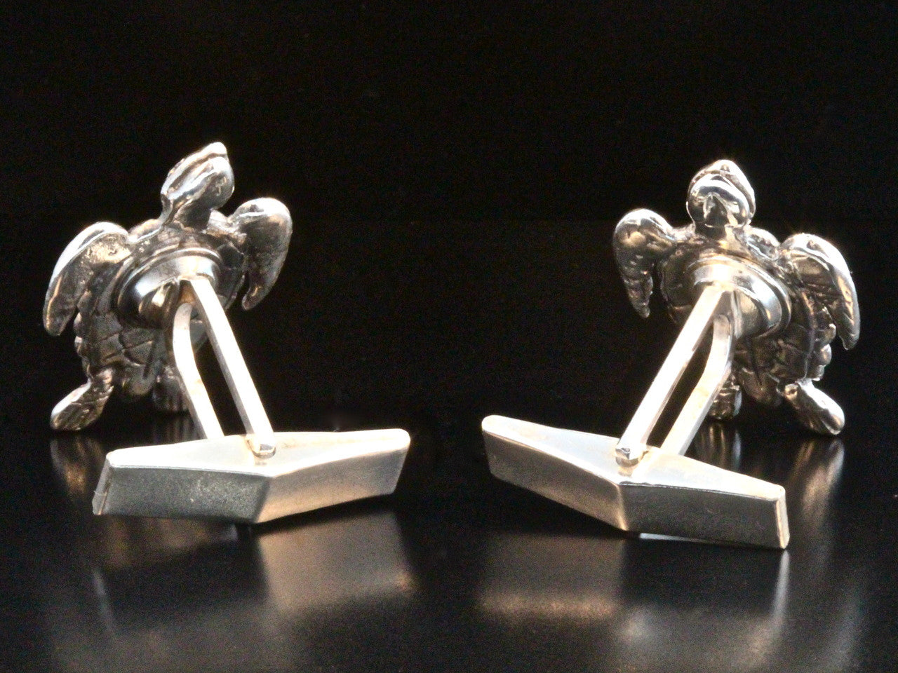 Sea Turtle Cufflinks - Silver