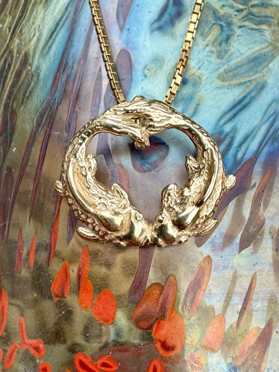 Koi Love Charm - 14K Gold