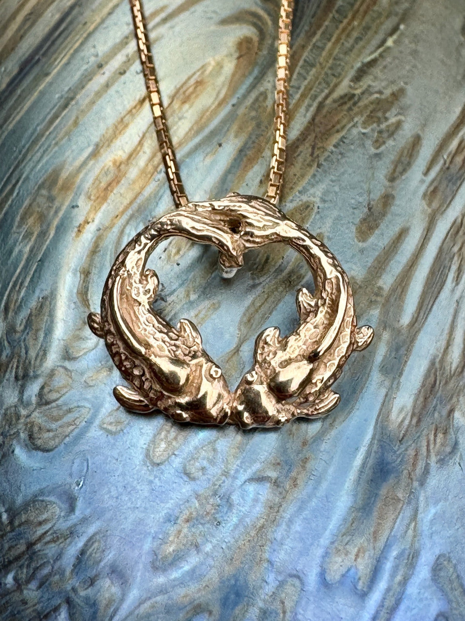 Koi Love Charm - 14K Gold