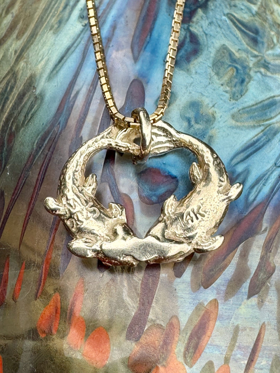 Koi Love Charm - 14K Gold
