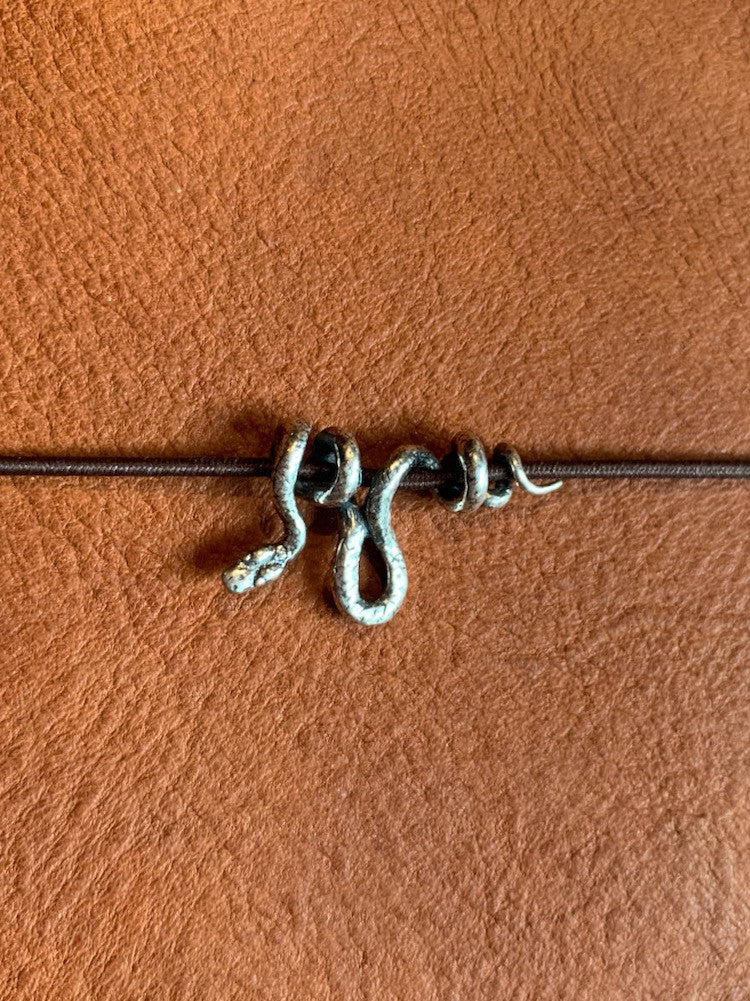 Vine Snake Traveler Notebook Charm in Silver