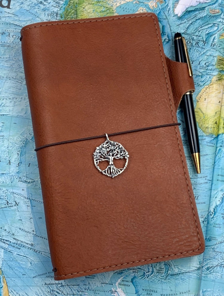 Circle of Life Travelers Notebook Charm in Silver