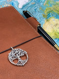 Circle of Life Travelers Notebook Charm - Sterling Silver