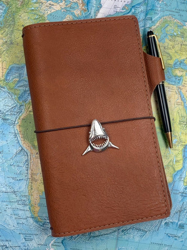 Shark Jaws Traveler Notebook Charm - Sterling Silver