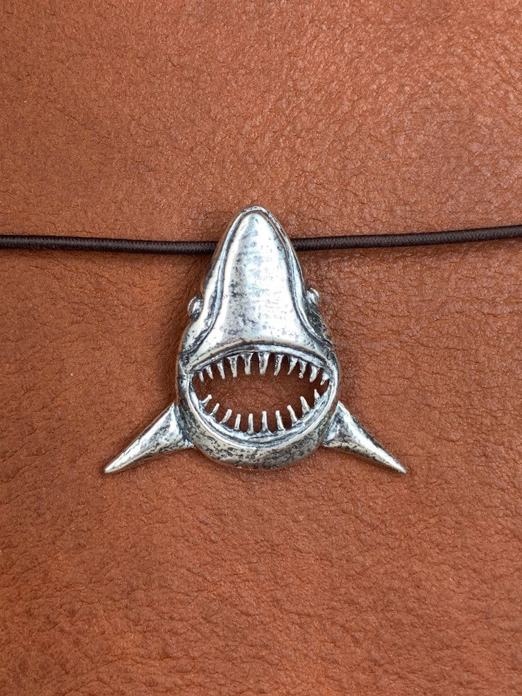 Shark Traveler Notebook Charm in Silver