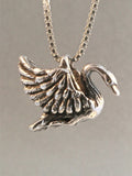 Swan Charm - Sterling Silver