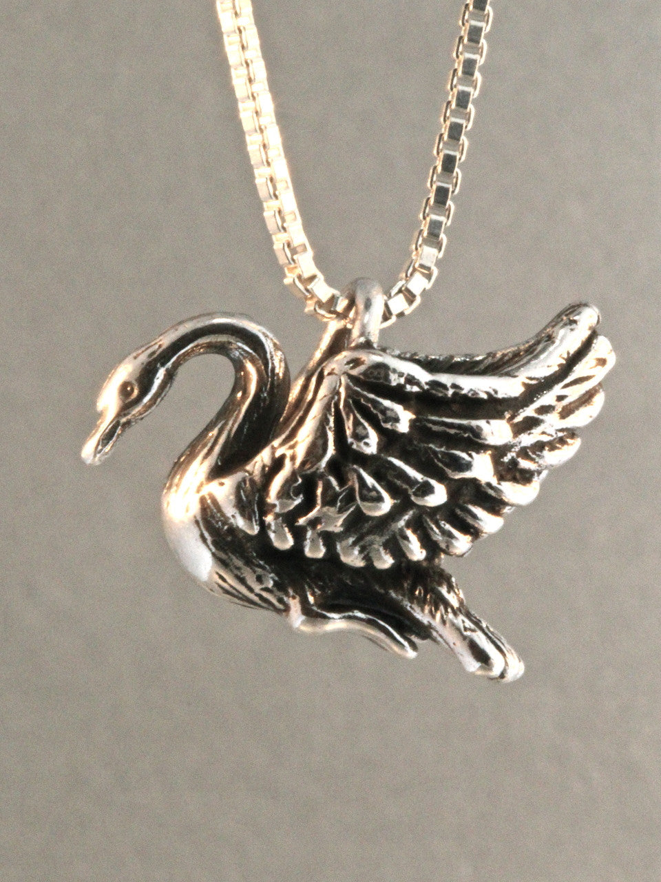 Swan Charm - Sterling Silver