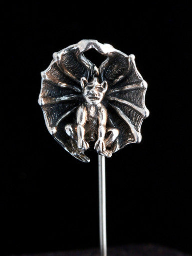 Gargoyle Stick Pin - Sterling Silver