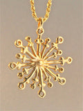 Christmas - Large Snowflake Charm - Solid 14k Gold