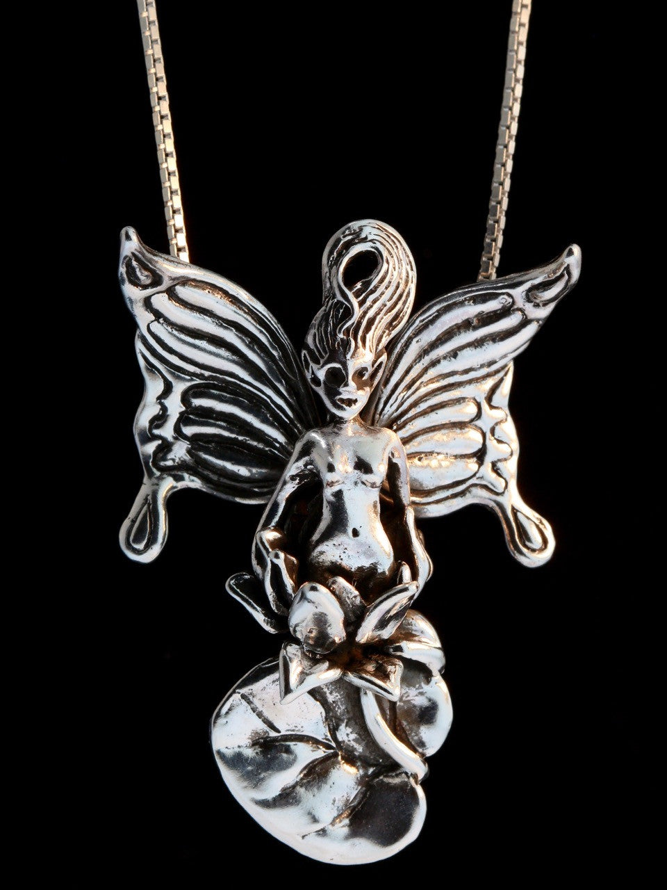Waterlily Fairy Sprite - Sterling Silver