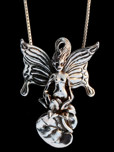 Waterlily Fairy Sprite - Sterling Silver