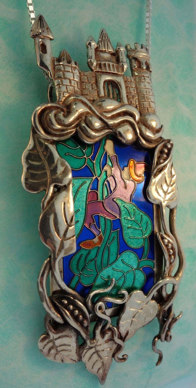 Jack And The Beanstalk Enamel Pendant