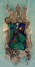 Jack And The Beanstalk Enamel Pendant