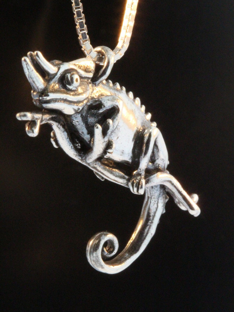 Jackson Chameleon Charm Silver