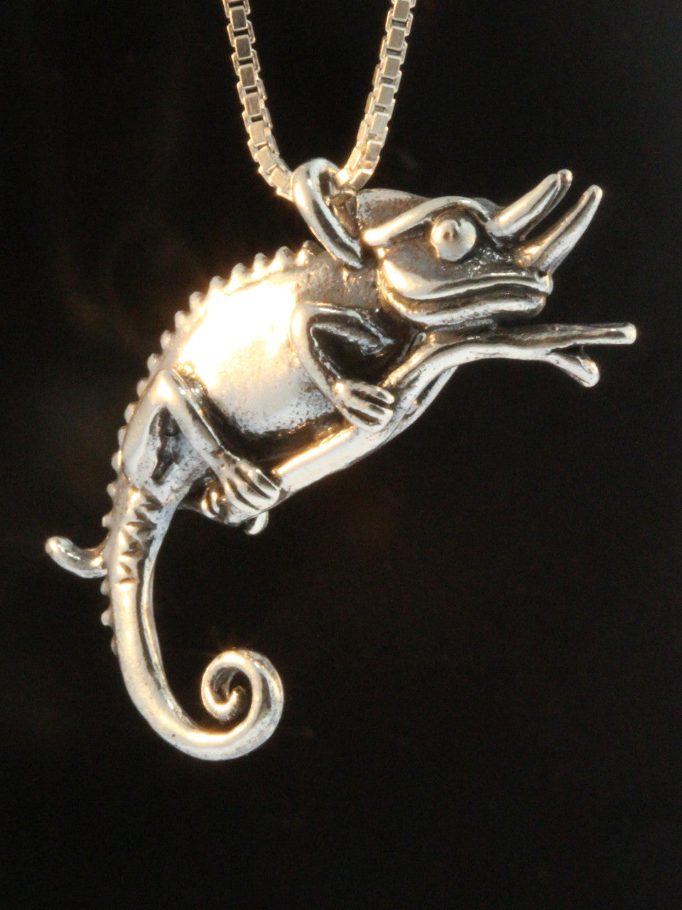 Jackson Chameleon Charm Silver