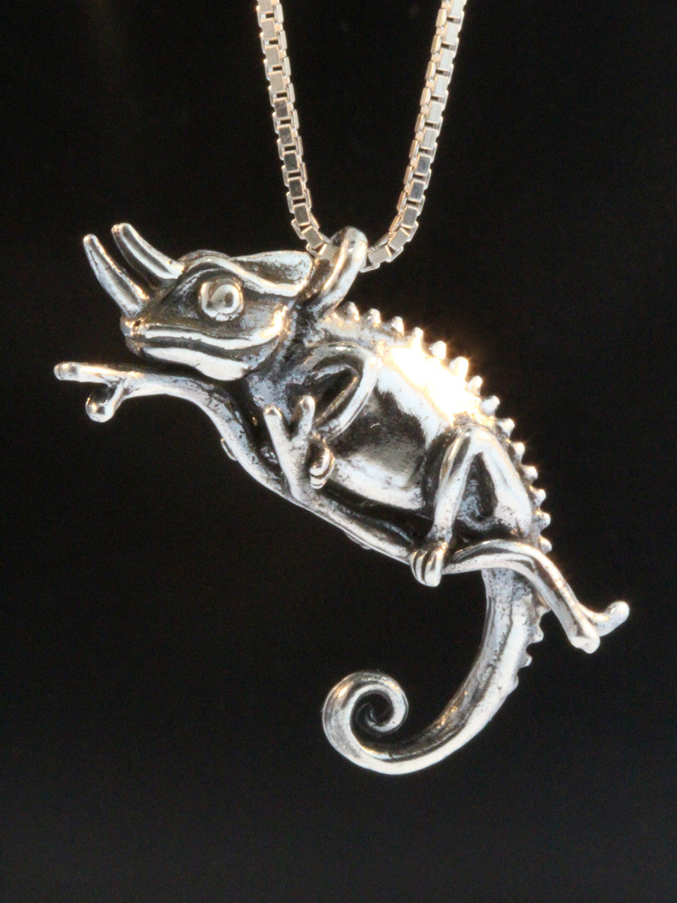 Jackson Chameleon Charm Silver