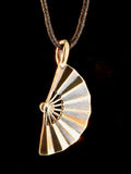 Japanese Fan Charm - Bronze