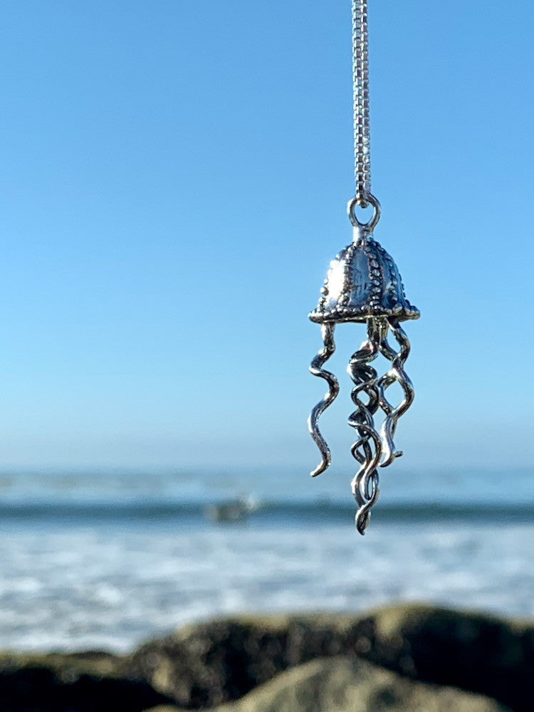 Sterling Silver Jellyfish Pendant